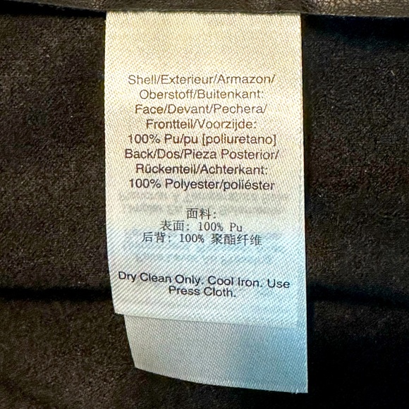 NWT DKNY Faux Leather Dress - Picture 8 of 8